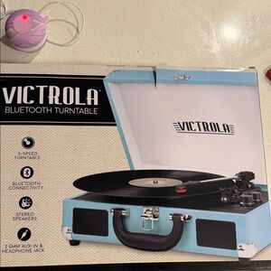 Victrola Blue Bluetooth Turntable